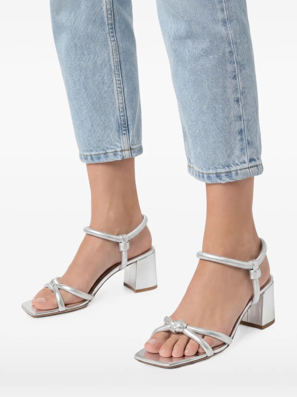 Gianvito Rossi 55 mm Juno sandalen Zilver