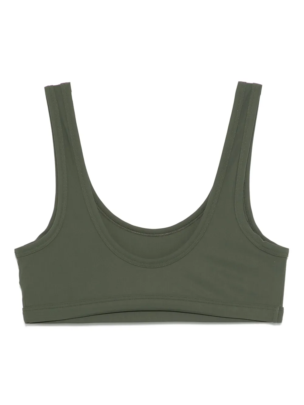 Jil Sander Bikinitop met logoprint - Groen