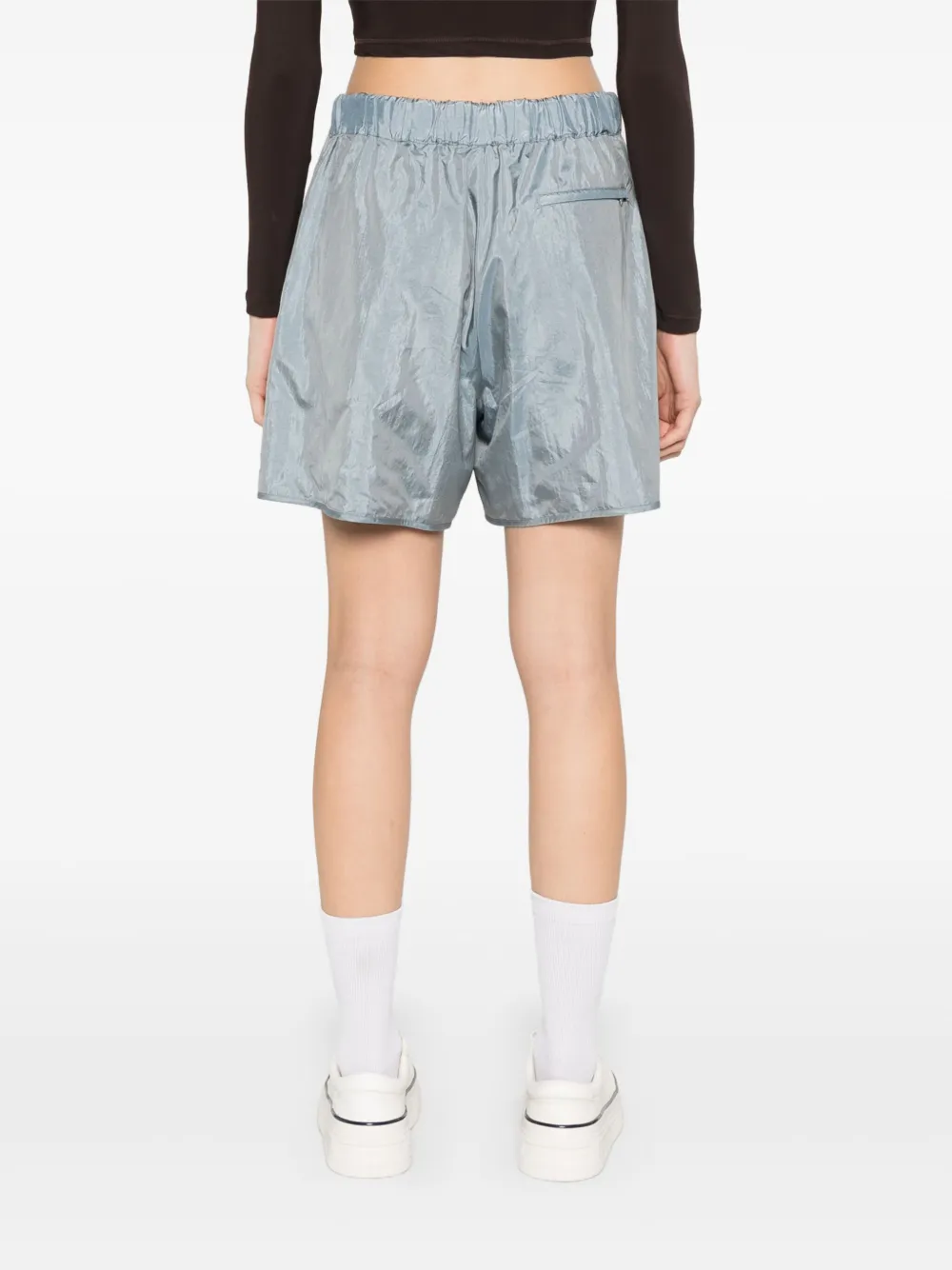 Jil Sander Satijnen shorts Blauw