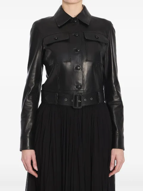 Saint Laurent cropped leather jacket