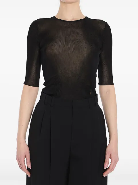 Saint Laurent haut Cassandre à coupe crop