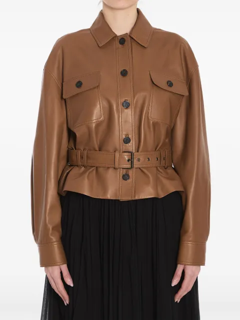 Saint Laurent chamarra corta manga larga