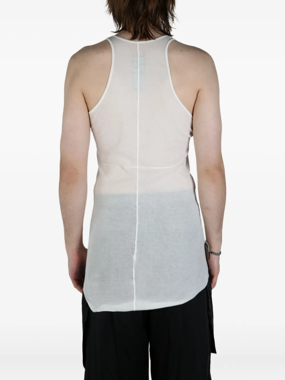 Rick Owens ribbed tank top Wit