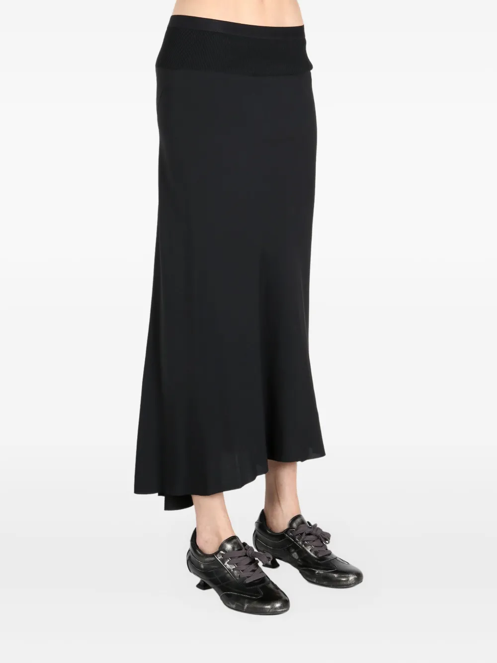 Rick Owens satin skirt Zwart