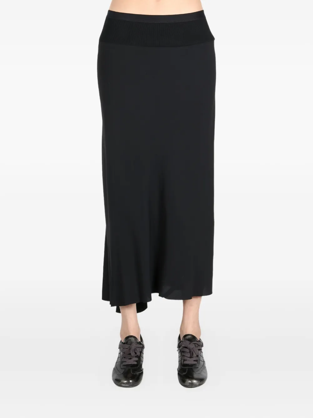 Rick Owens satin skirt - Zwart
