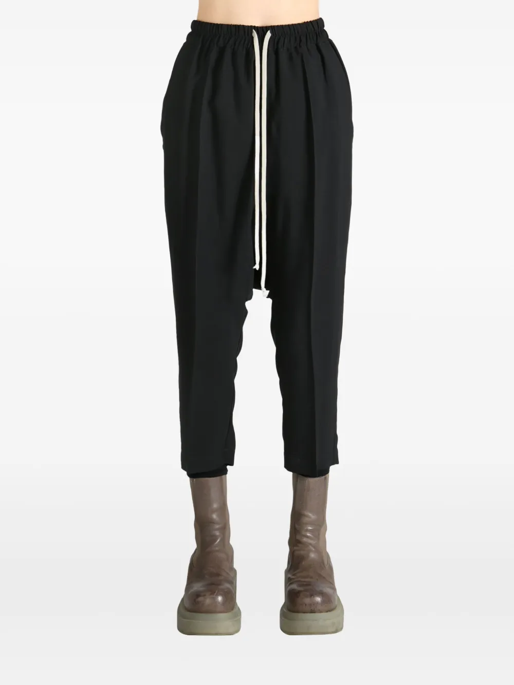 Rick Owens drawstring cropped trousers | Cropped Pants | Image 2