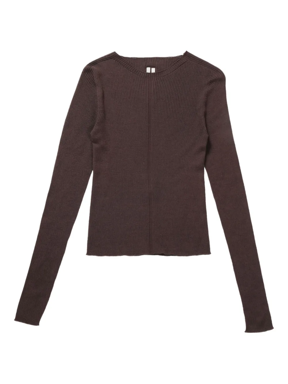 Rick Owens ribbed jumper | Brown | Image 1