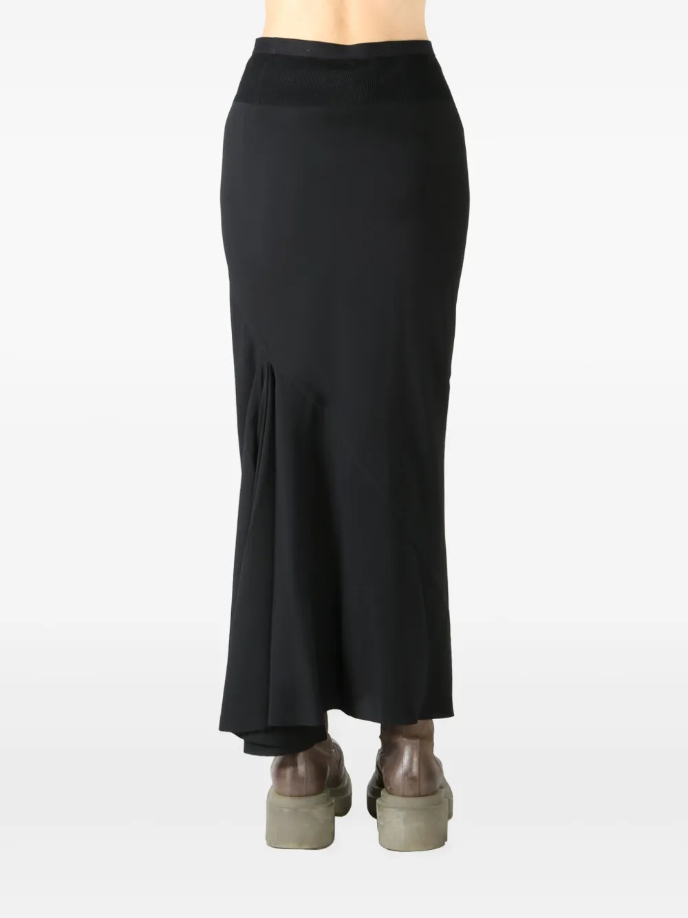 Rick Owens knitted midi skirt Zwart