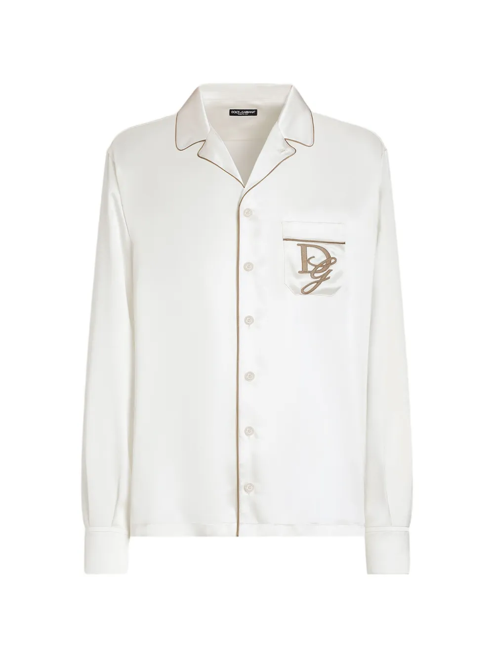 Dolce & Gabbana Zijden overhemd Wit