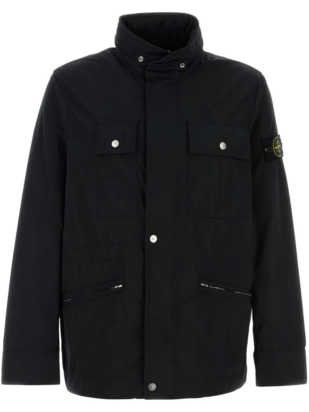 Stone Island compass-badge jacket - Black