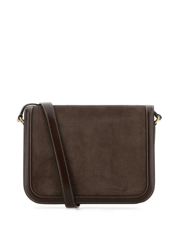 *VALENTINO* ブラウンスエード&レザー 9To5 ショルダーバッグ Valentino Garavani 9TO5 ショルダーバッグ | ブラウン