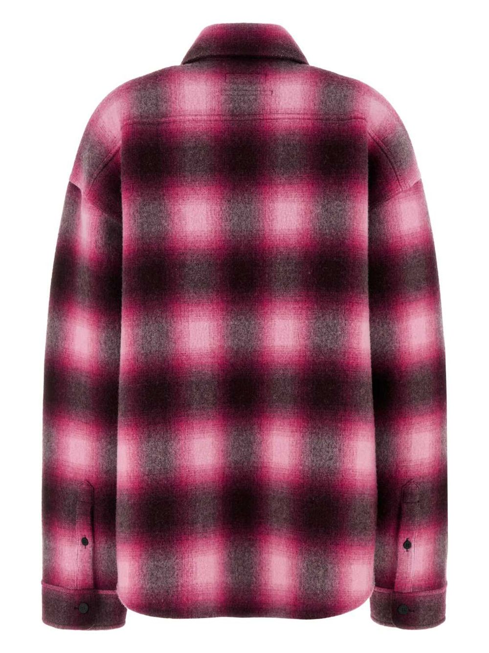 Balenciaga embroidered flannel shirt - Roze