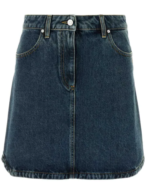 Jupe en jean à taille haute - Givenchy - Modalova
