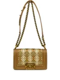 CHANEL Pre-Owned 2014 small Boy Chanel shoulder bag - Gold