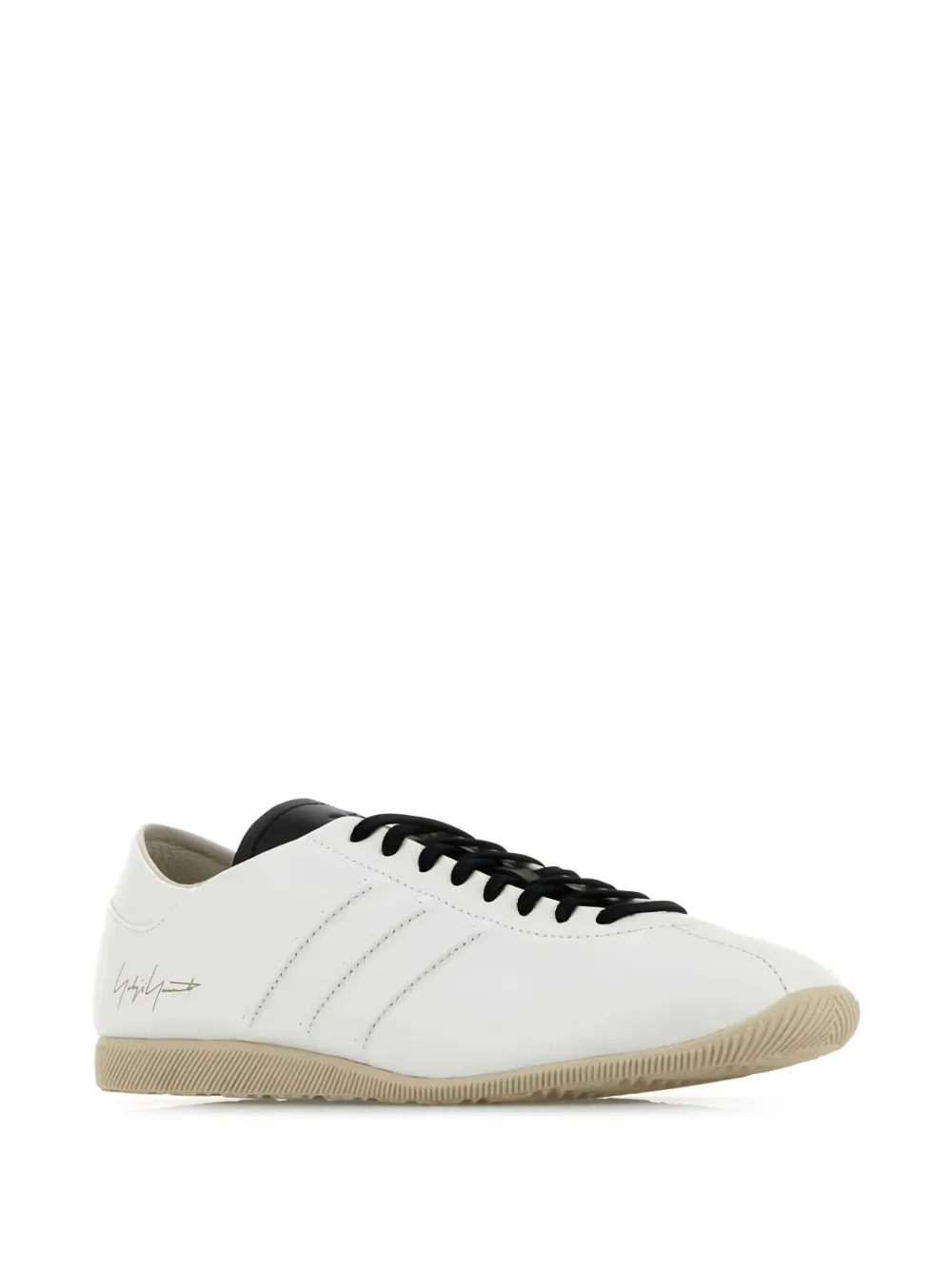 Shop Y-3 Leather Japan Sneakers In Weiss