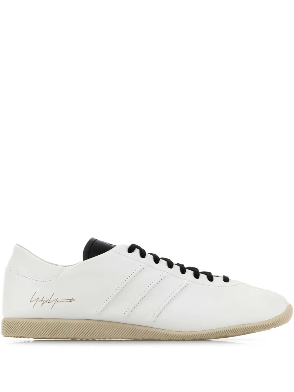 Shop Y-3 Leather Japan Sneakers In Weiss