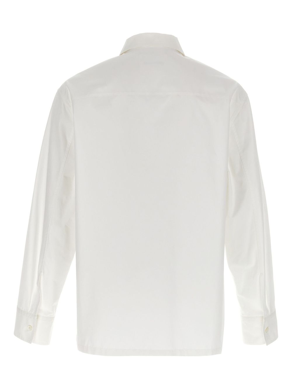 Jil Sander zip-up shirt - Wit