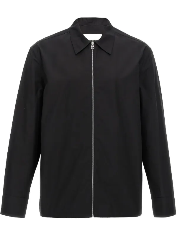 ジルサンダー ビスコースレーヨンシャツ Jil Sander シャツ | ブラック | FARFETCH JP