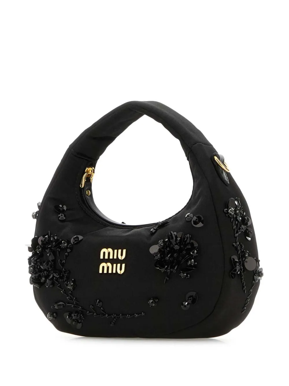 Shop Miu Miu Mini Wander Tote Bag In Black