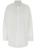 Givenchy sequin-collar oversize shirt - White