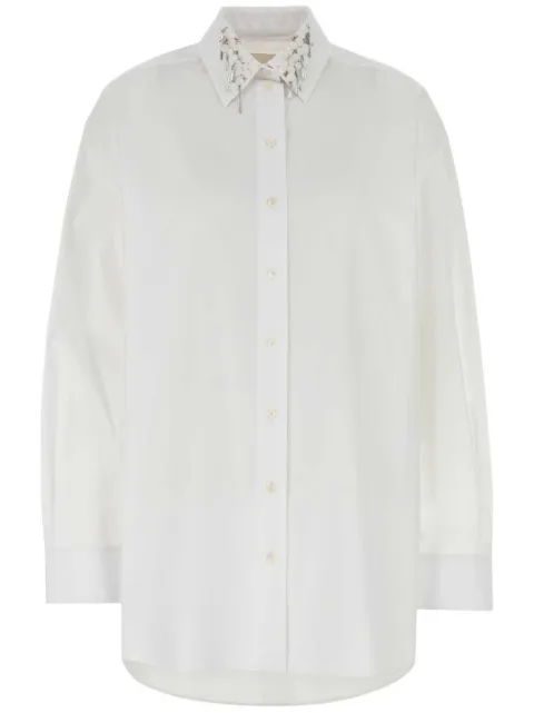 Givenchy sequin-collar oversize shirt