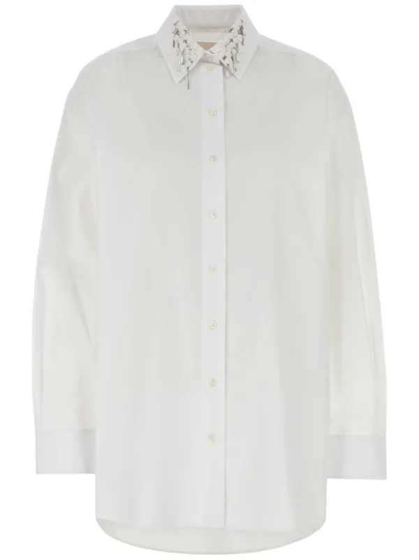 givenchy white dress shirt Vintage 70s Givenchy For Chesa White Dress Shirt - Size 16.5-34