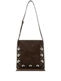 Valentino Garavani suede crossbody bag - Brown