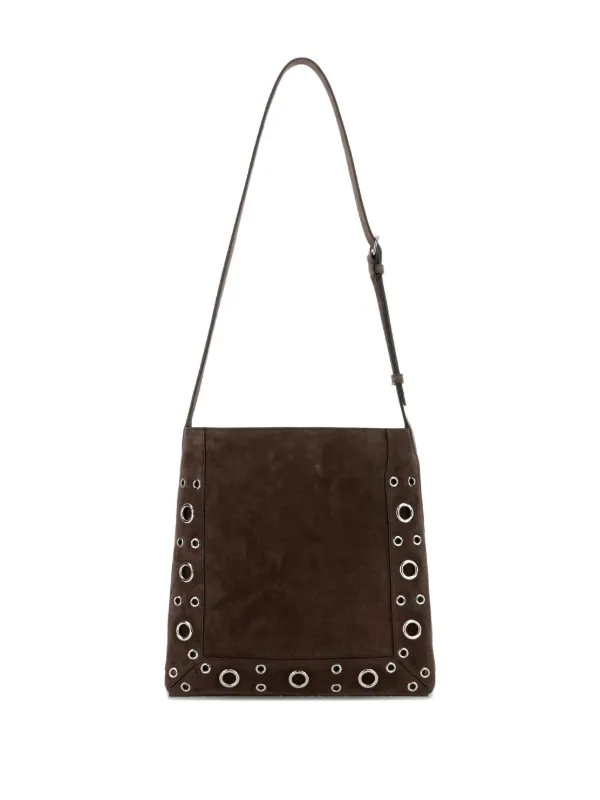 Valentino Garavani Nellcôte Suede Shoulder Bag | Brown