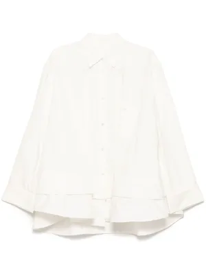 marques almeida ラッフルドローストリングシャツ