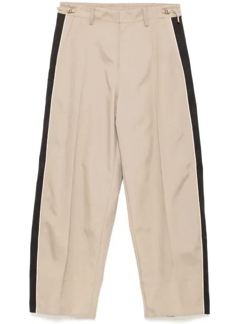 CROQUIS side-stripe casual trousers