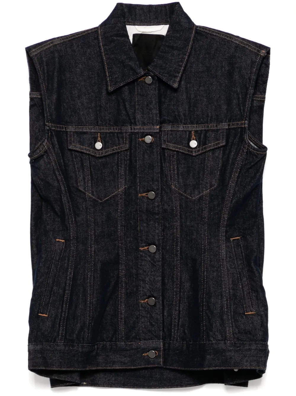 oversize midi vest