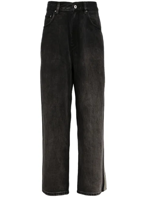 CROQUIS side-stripe straight-leg jeans