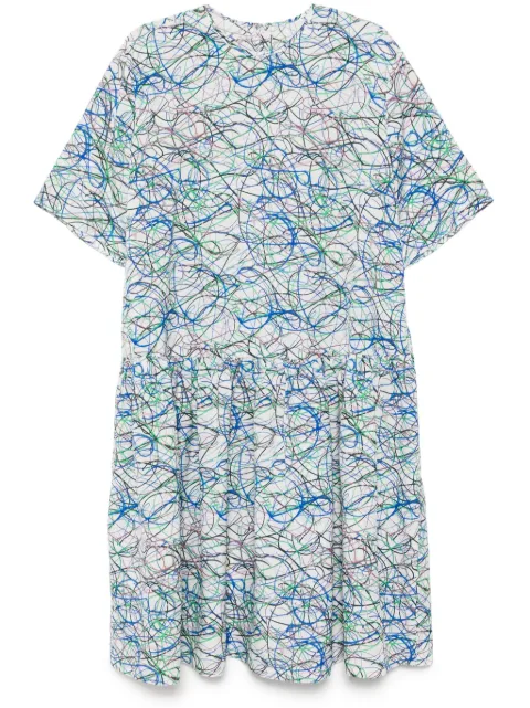 JNBY all-over graphic print dress