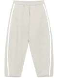 CROQUIS side-stripe knitted trousers - Grey