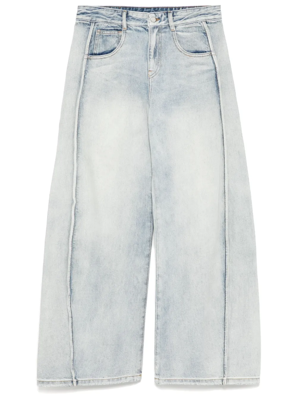 extra long zip-up jeans