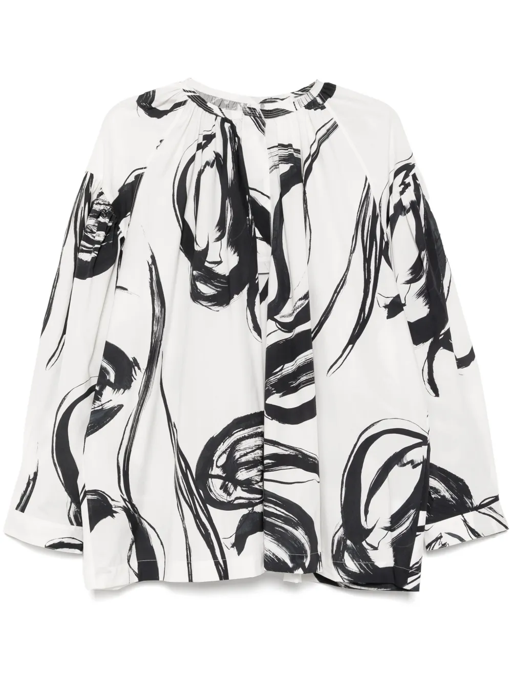 all-over graphic print shirt