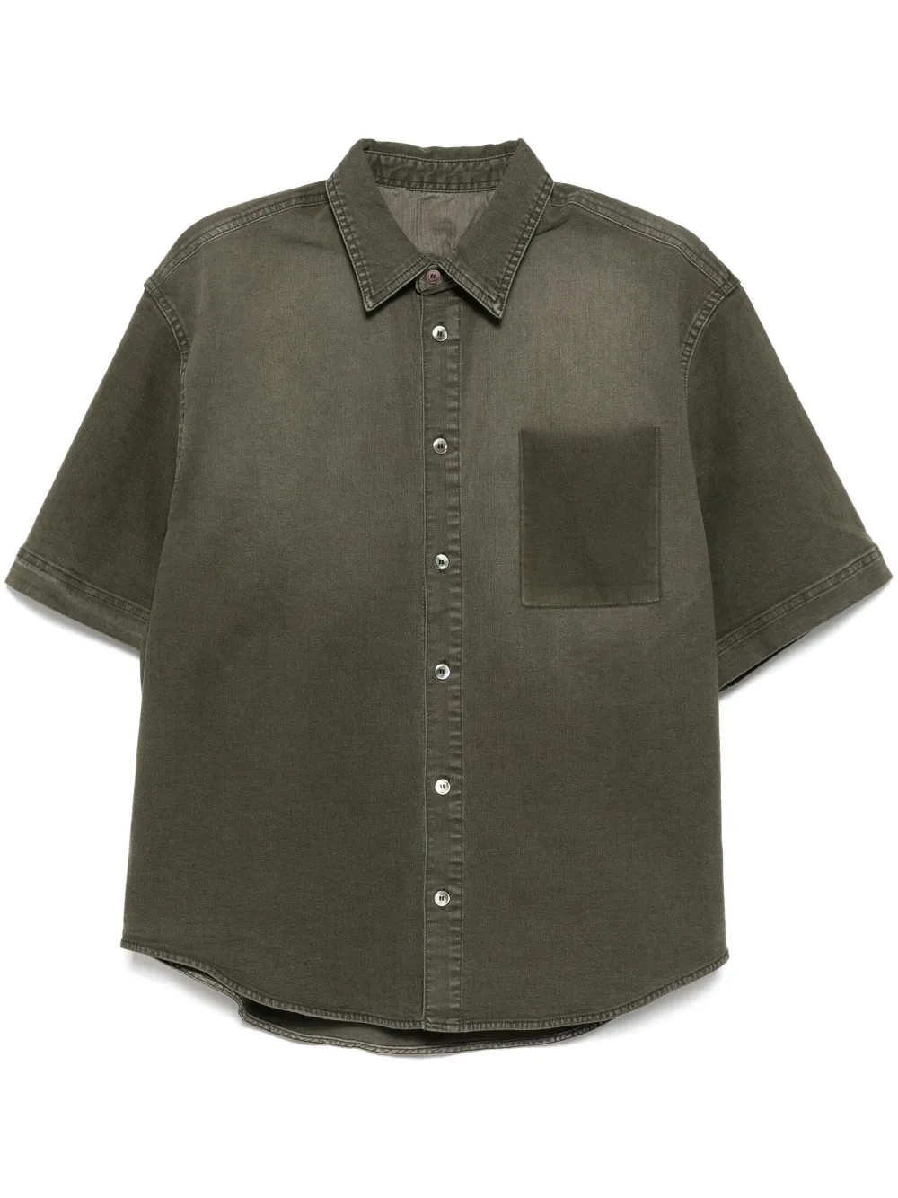 rounded hem shirt