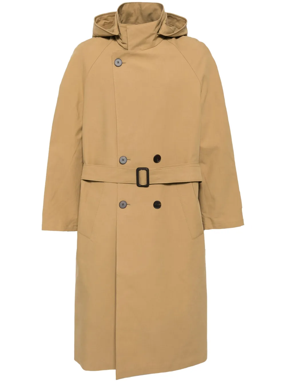 double-breasted trench coat