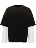 CROQUIS panelled T-shirt - Black