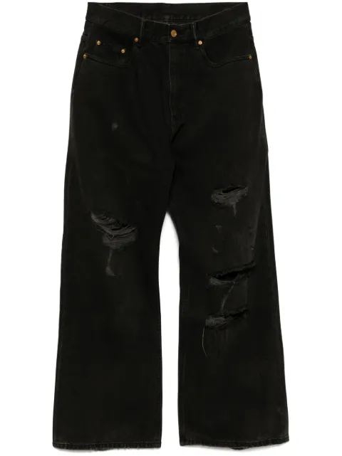 CROQUIS wide-leg ripped jeans