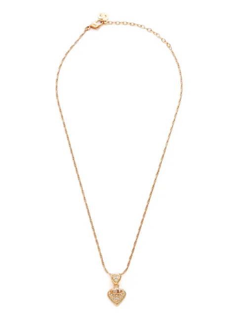 Christian Dior Pre-Owned 2000s heart-pendant necklace