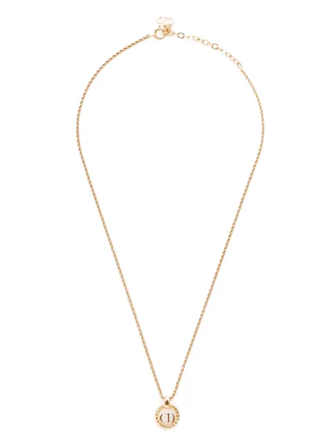 Christian Dior Pre-Owned 2000s CD-pendant necklace