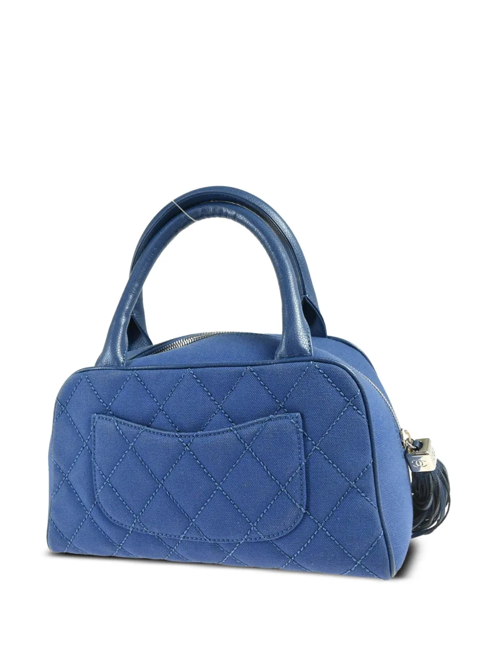 CHANEL Pre-Owned 2005 bowlingtas met CC-logo - Blauw