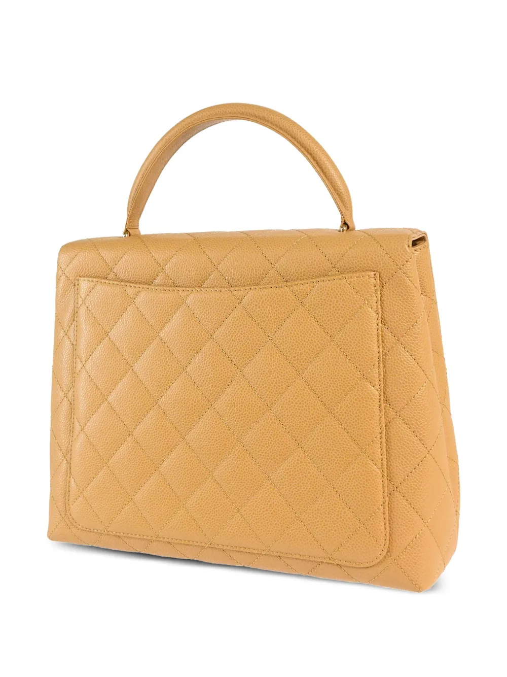 CHANEL Pre-Owned 2003 medium handtas met handgreep - Beige