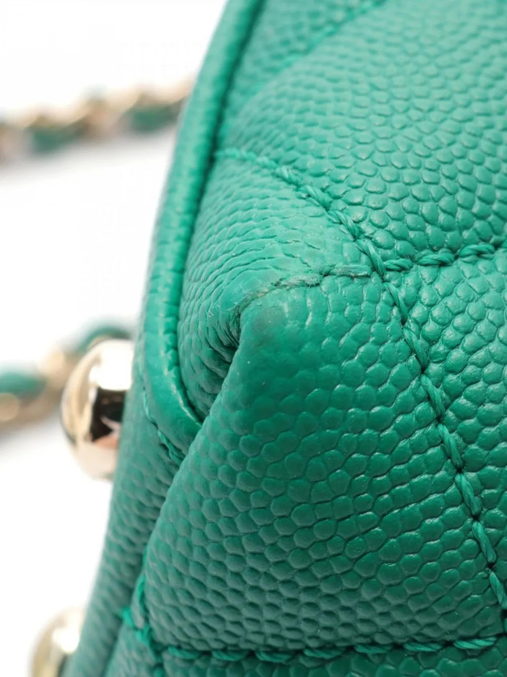 Pre-owned Chanel 2021 Coco Handle Handbag In Green
