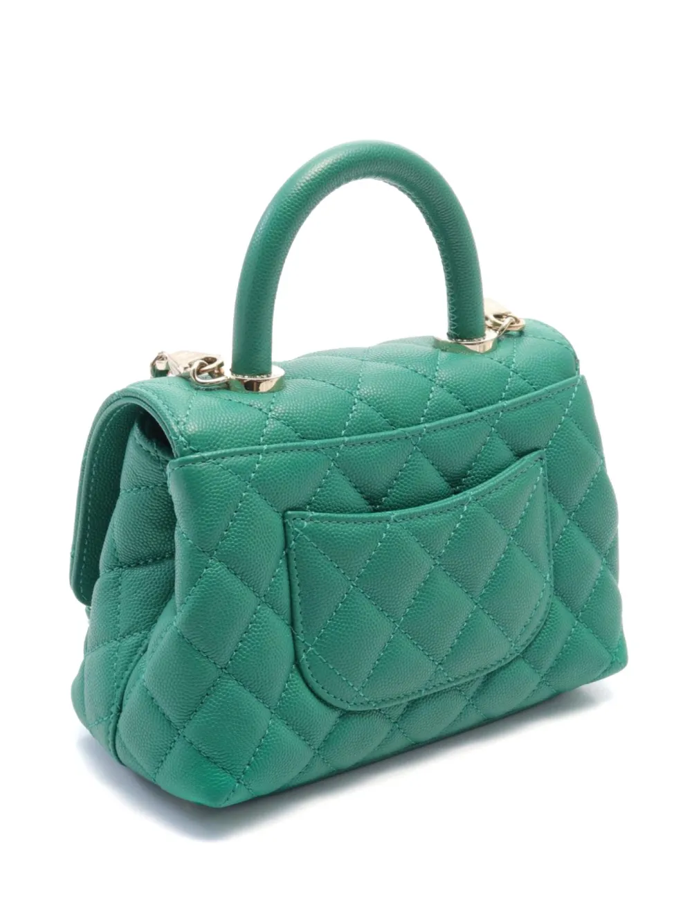 CHANEL Pre-Owned 2021s Coco Handle handtas - Groen