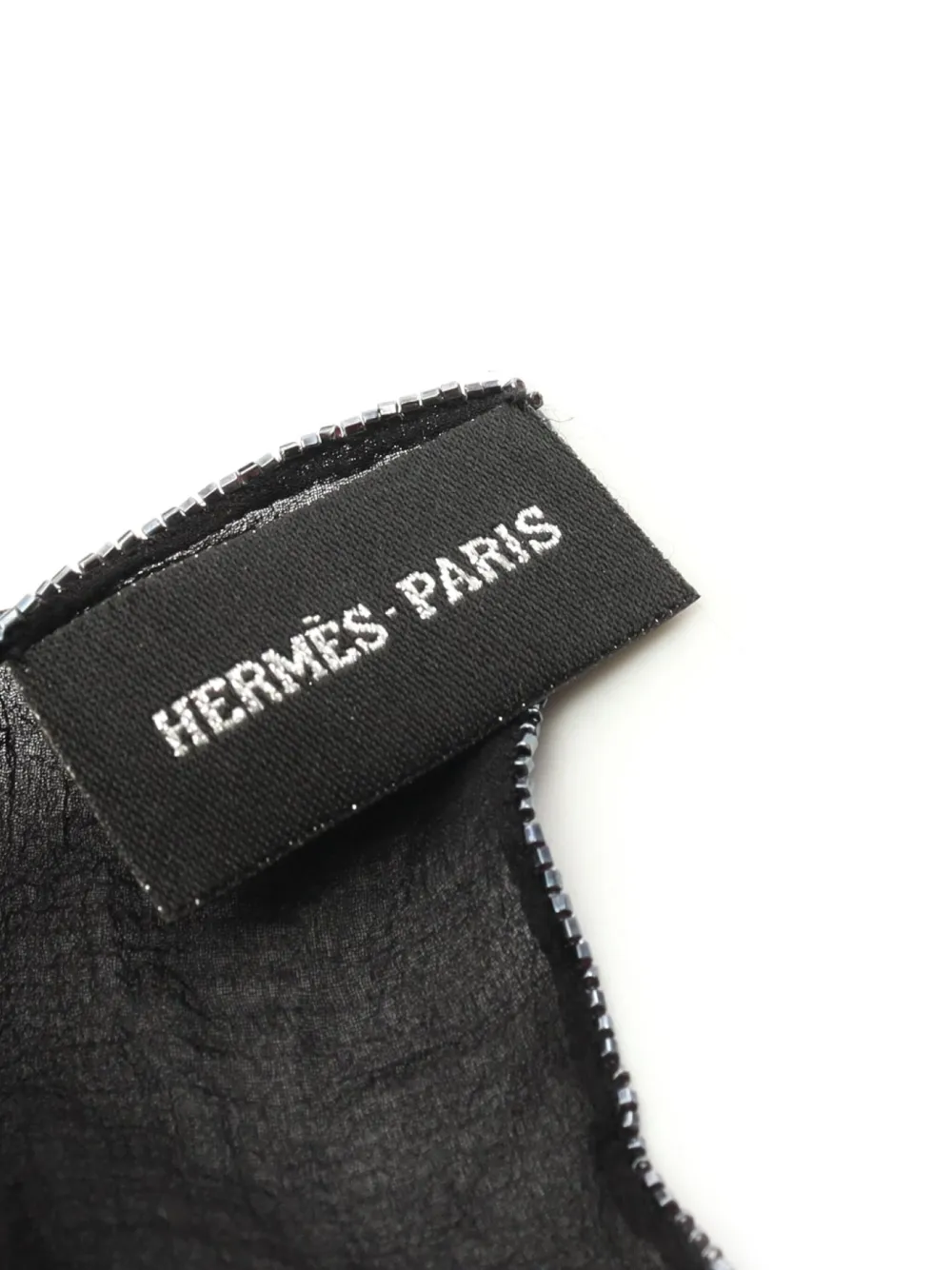 Hermès Pre-Owned 2010s zijden sjaal met H-logo - Zwart