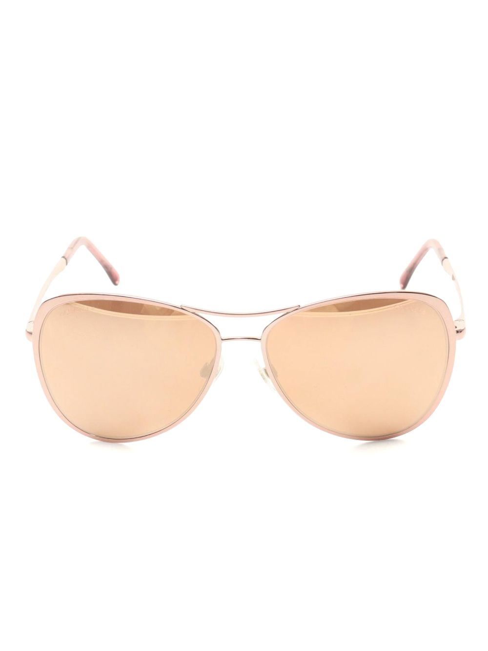 CHANEL Pre-Owned 1986-1988 pilot-frame sunglasses - Pink