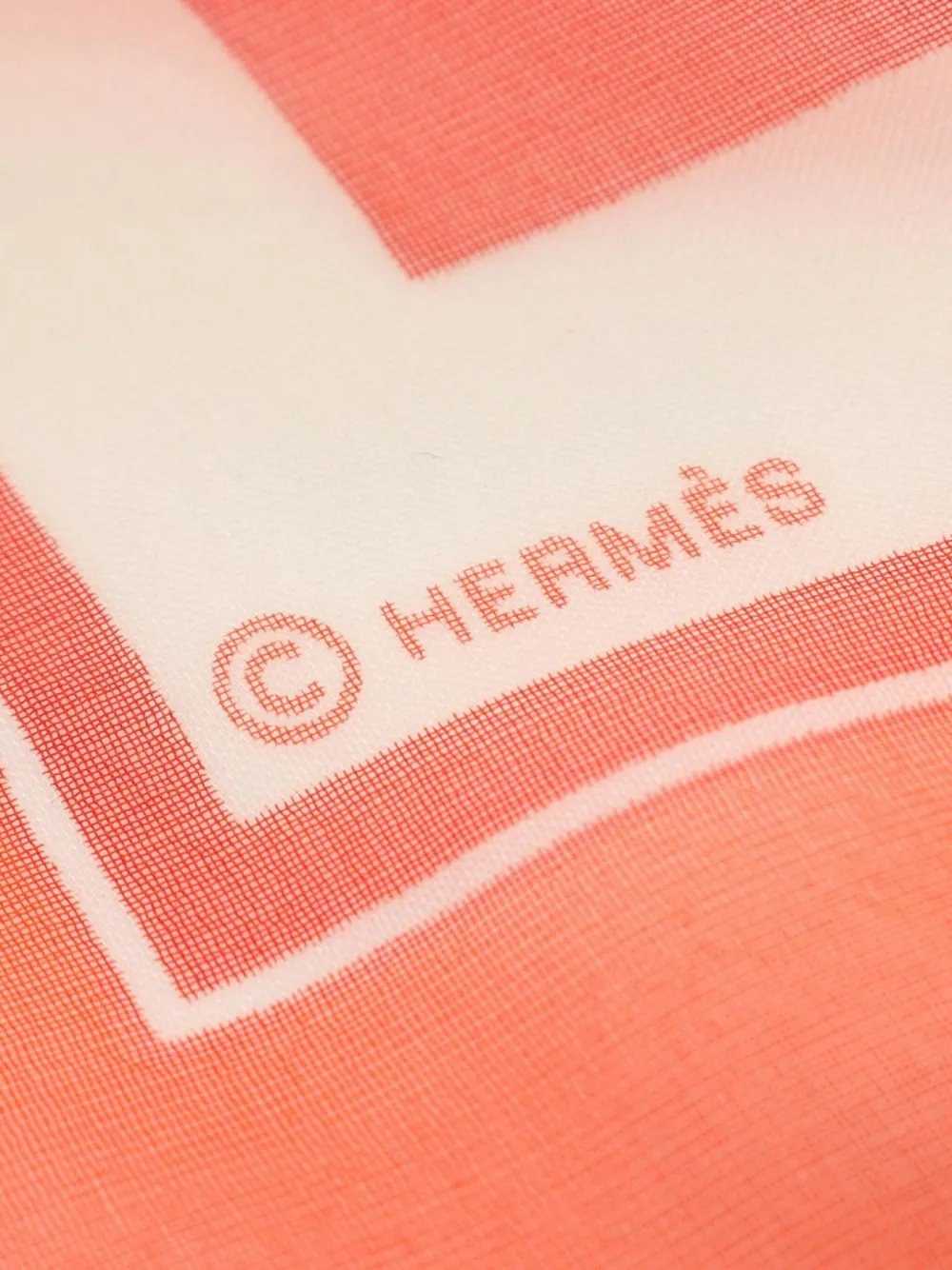 Hermès Pre-Owned 2010s zijden sjaal met grafische print - Rood