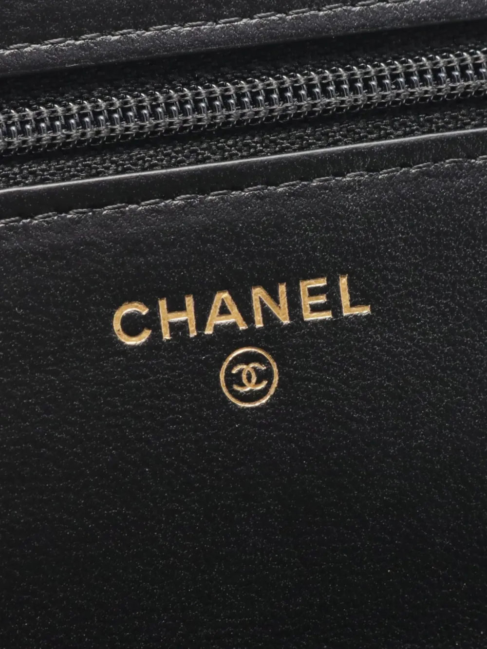 Pre-owned Chanel 2021 Matelassé Wallet-on-chain In Black